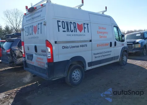 2020 Ram Promaster 1500 High Roof 136 Wb z USA, uszkodzony, nr VIN 3C6TRVBG5LE123662